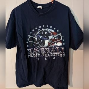 2000s Baseball “Proud Tradition" USA Adult Size Large Blue